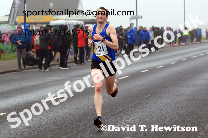 Senior mens 12 Stage 2023 Northern Mens 12 stage and Womens 6 Stage Relays and Young Athletes, Redcar. Photo: David T. Hewitson/Sports for All Pics
